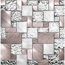 Silber Metall Mosaik Fliesen Edelstahl Dekor Küche Mosaik